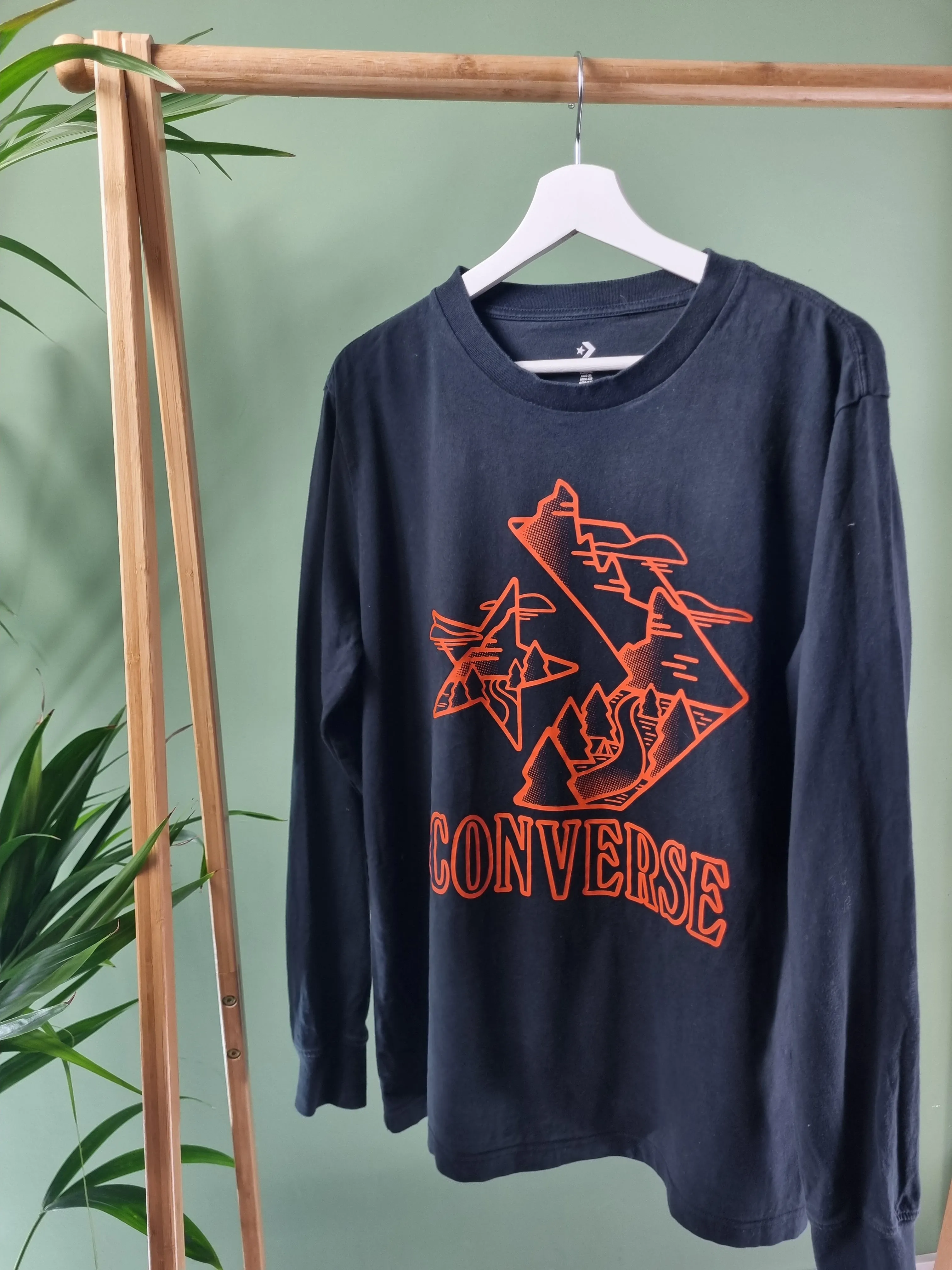 Converse long sleeve tee maat XL