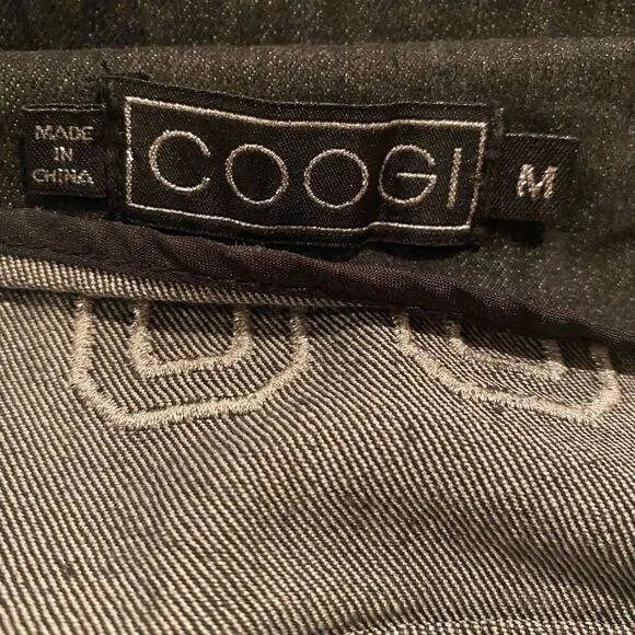 COOGIE Black Trucker Patch Jacket Size Medium