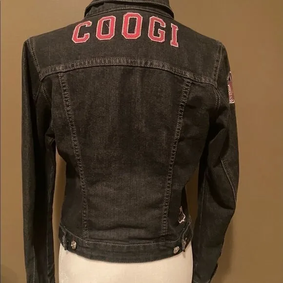 COOGIE Black Trucker Patch Jacket Size Medium