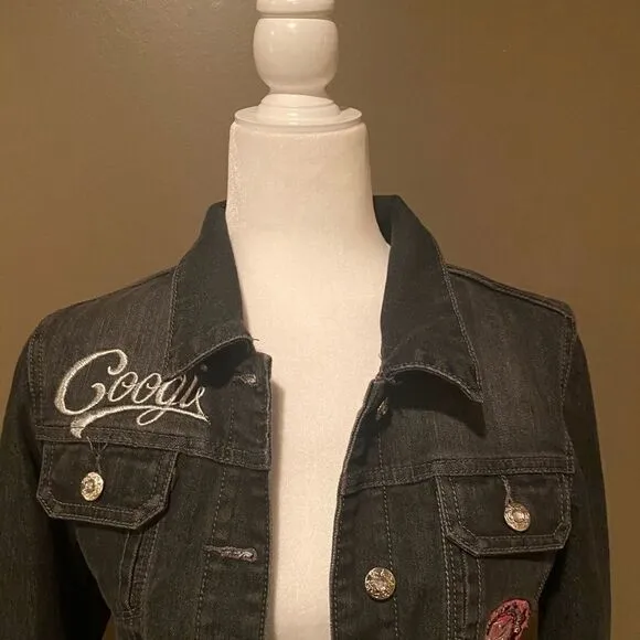 COOGIE Black Trucker Patch Jacket Size Medium