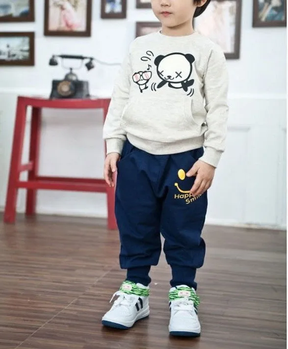 Cotton Kids Boys Pants Smiling Boys Harem Pants Boys Clothes Sports Casual Boys Trousers