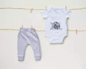 Criss-Cross Grey Harem Pants