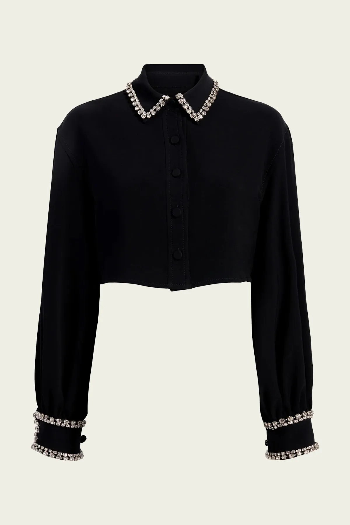 Cropped Juneve Top in Black