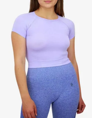 Cropped T-Shirt - Purple