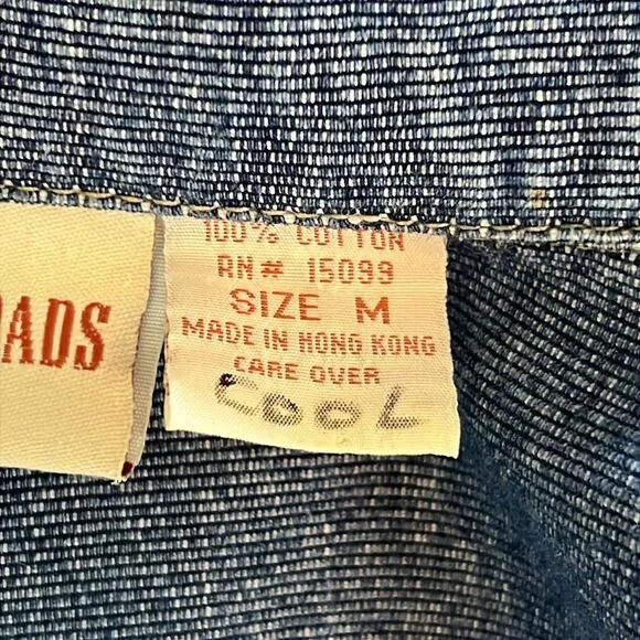 Crossroads Vintage Embroidered Denim Blazer Jacket Medium