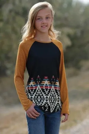 Cruel Girls Raglan Black/Gold