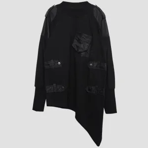 Dark Function Asymmetric Patchwork Sweatshirt