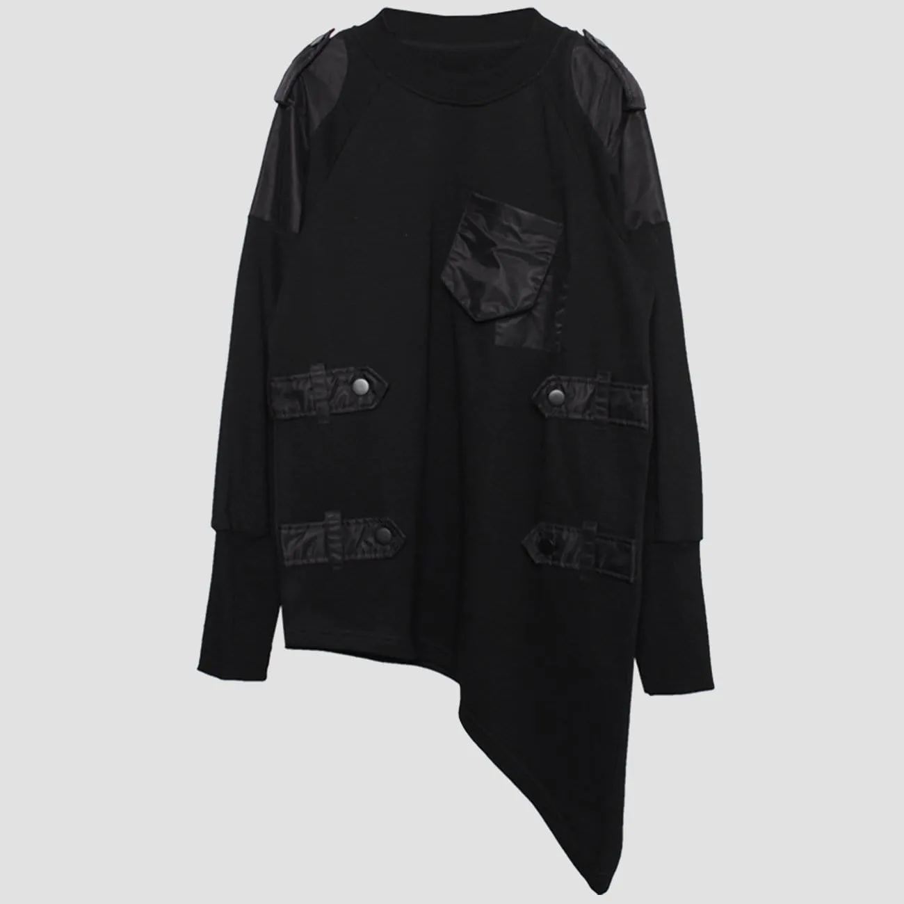 Dark Function Asymmetric Patchwork Sweatshirt