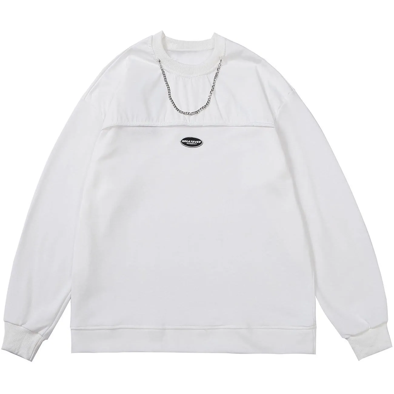 Dark Patchwork Chain Sweatshirt