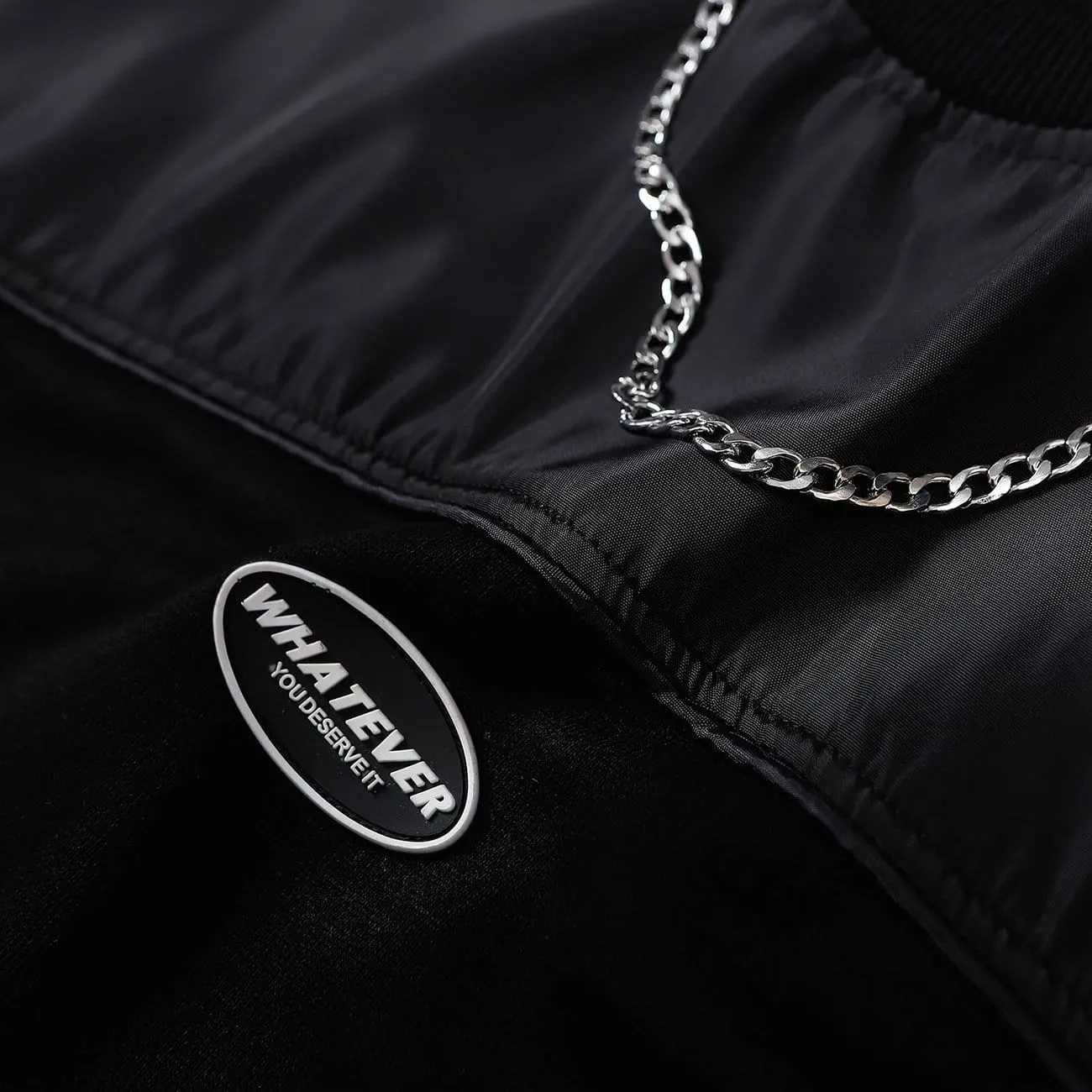 Dark Patchwork Chain Sweatshirt