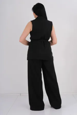 DD7027 Black Suit Pants