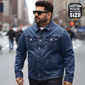 Deep Space Blue Denim Trucker Jacket