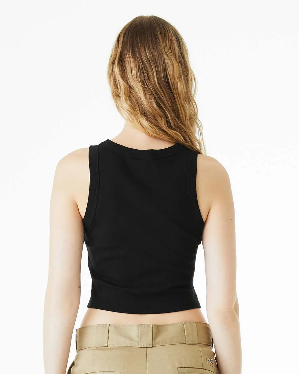 Delta Delta Delta Crop Tank Top - Women's Micro Rib Racer Tank - Tri Delta Sorority