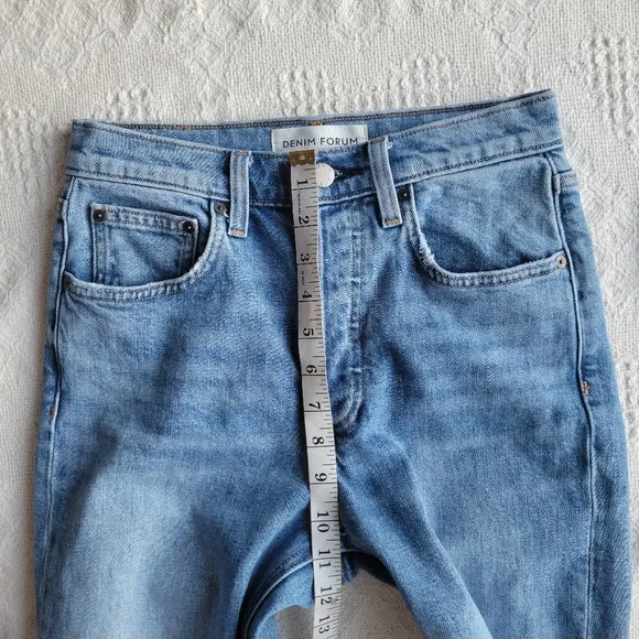 Denim Forum The Arlo Hi-rise Straight Jean High-rise Classic Cotton Jeans