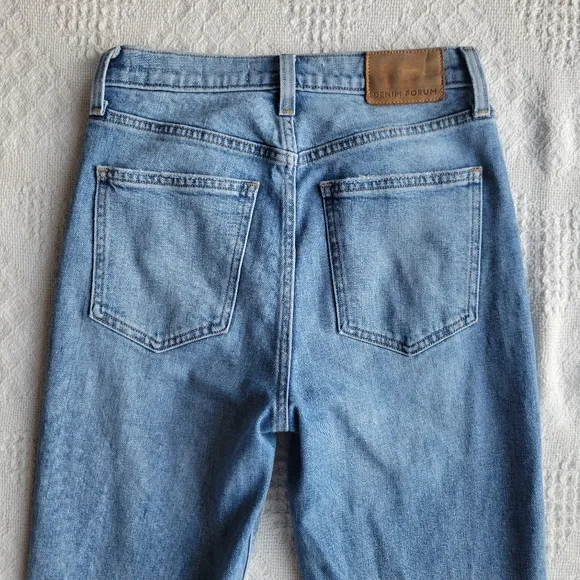 Denim Forum The Arlo Hi-rise Straight Jean High-rise Classic Cotton Jeans
