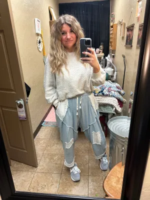Denim Gauze Pants