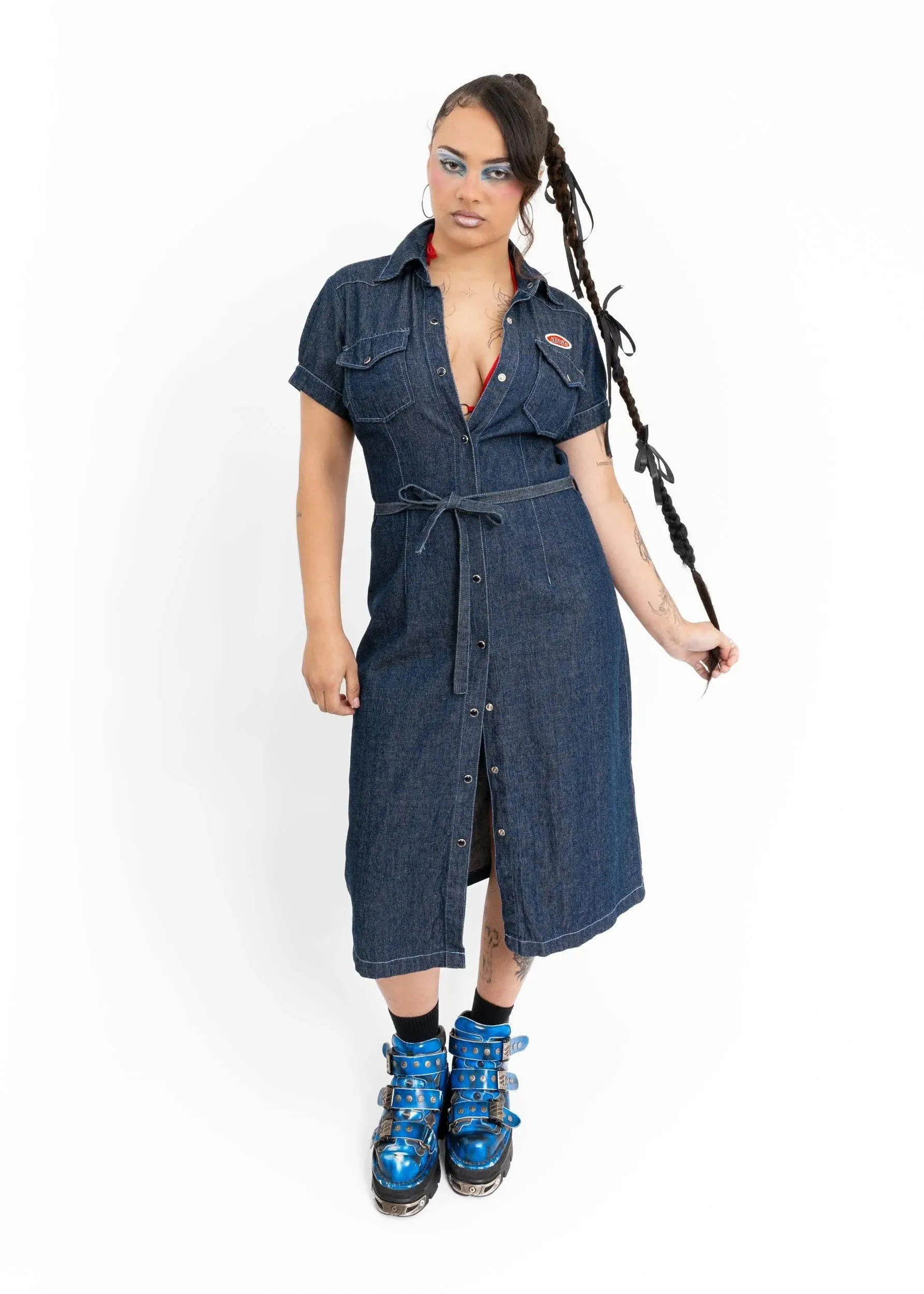Denim Trucker Dress