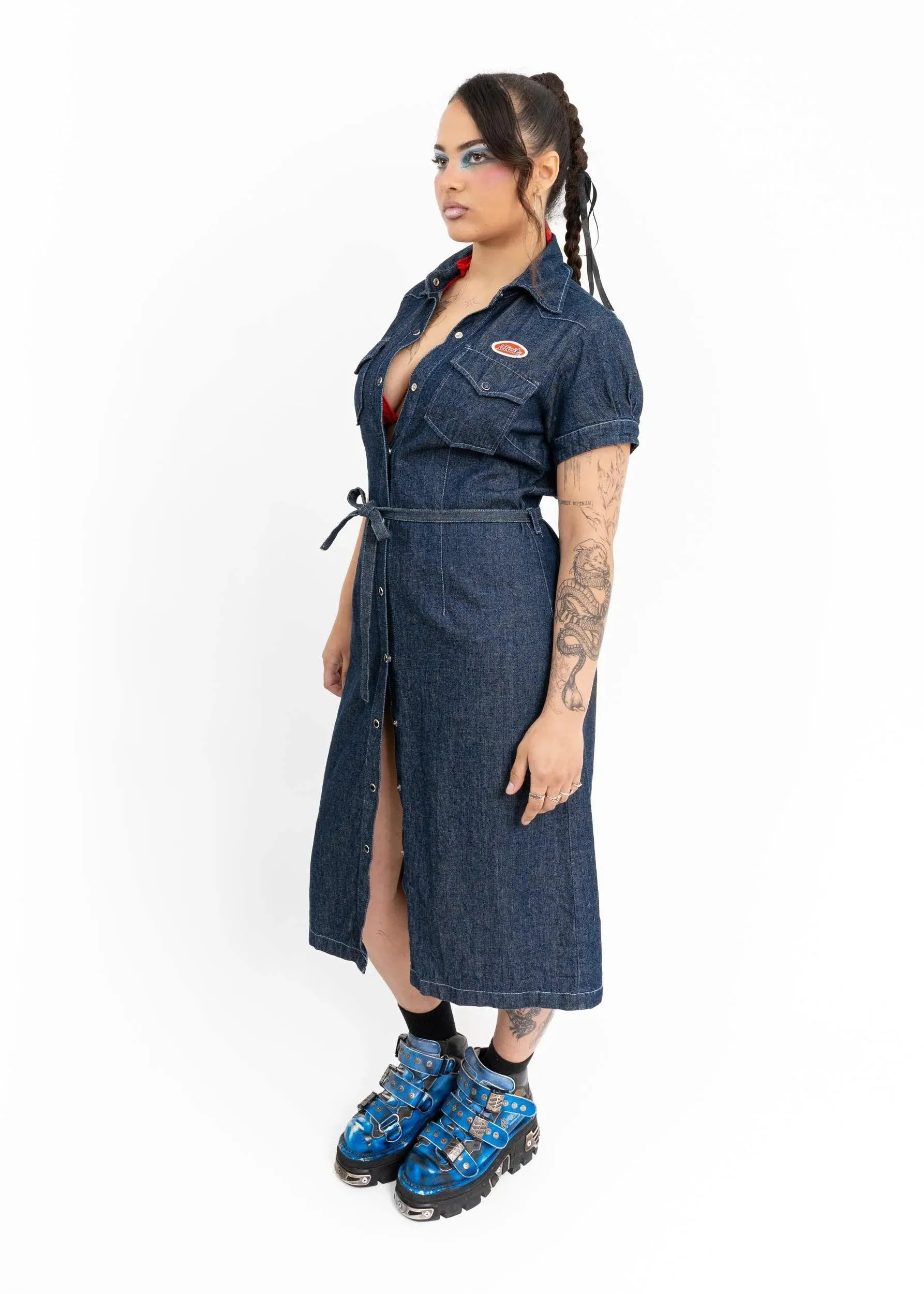 Denim Trucker Dress