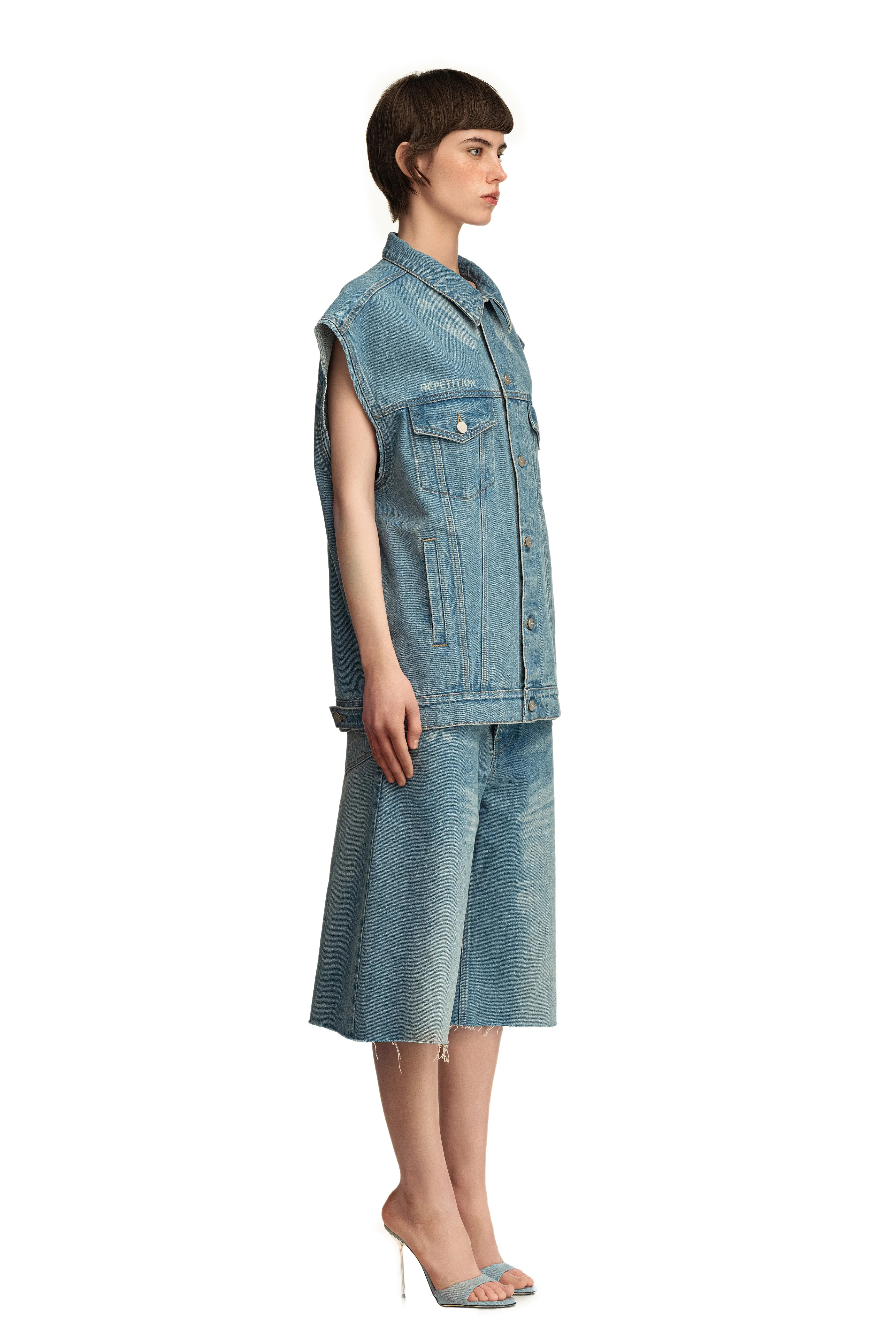 Denim Trucker Vest Repetition