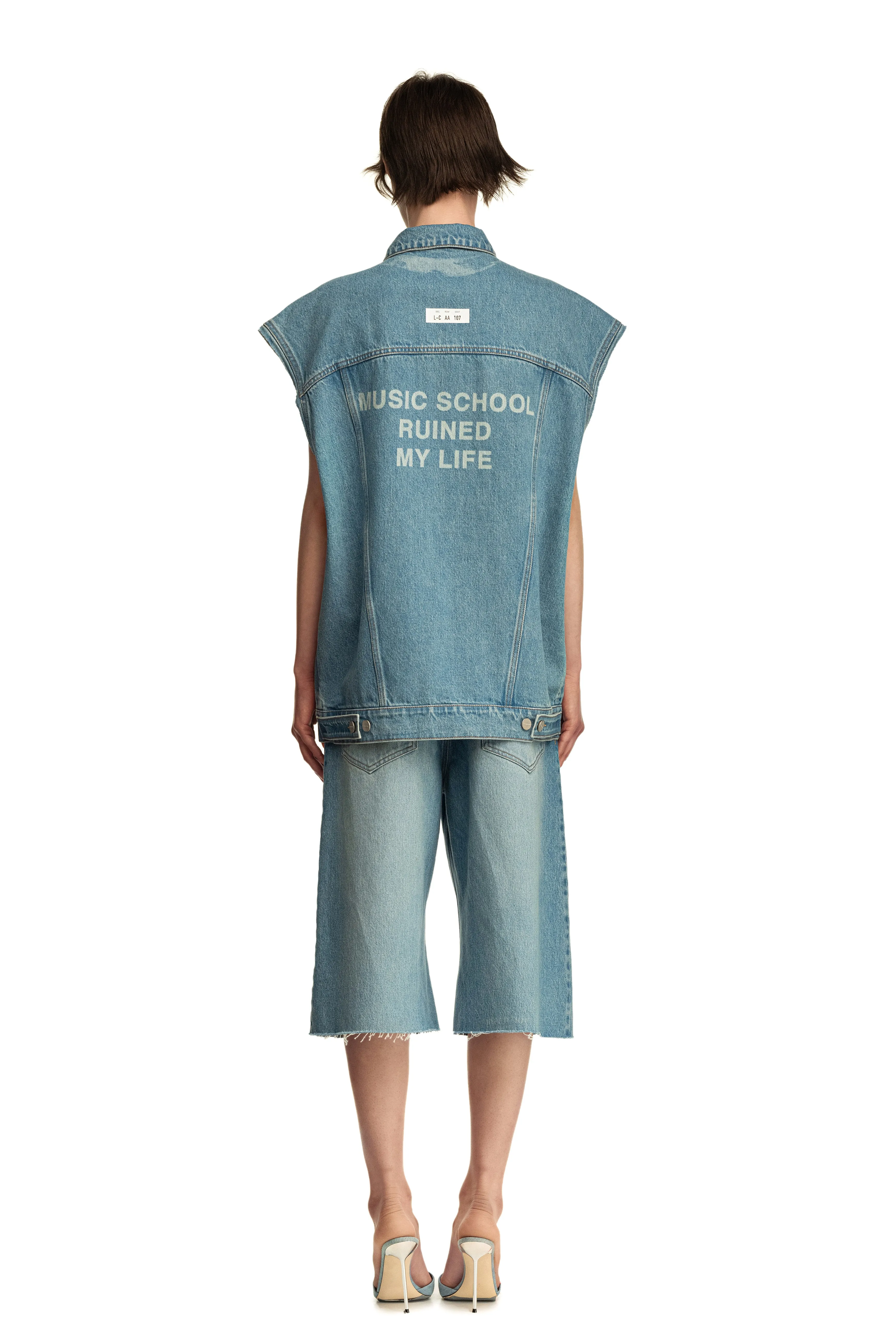 Denim Trucker Vest Repetition