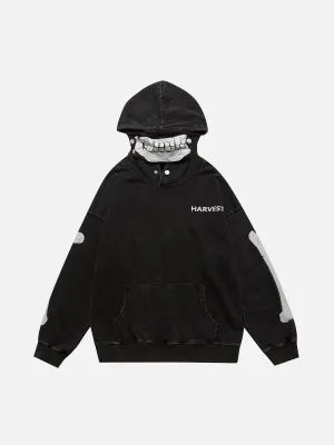 Detachable Face Masks Hoodie