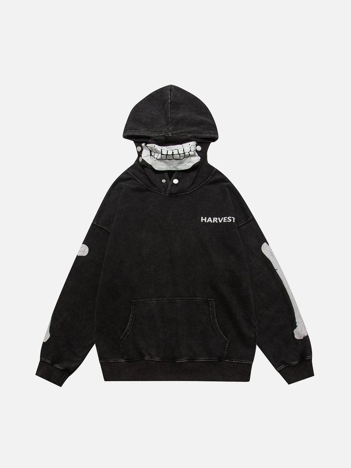 Detachable Face Masks Hoodie