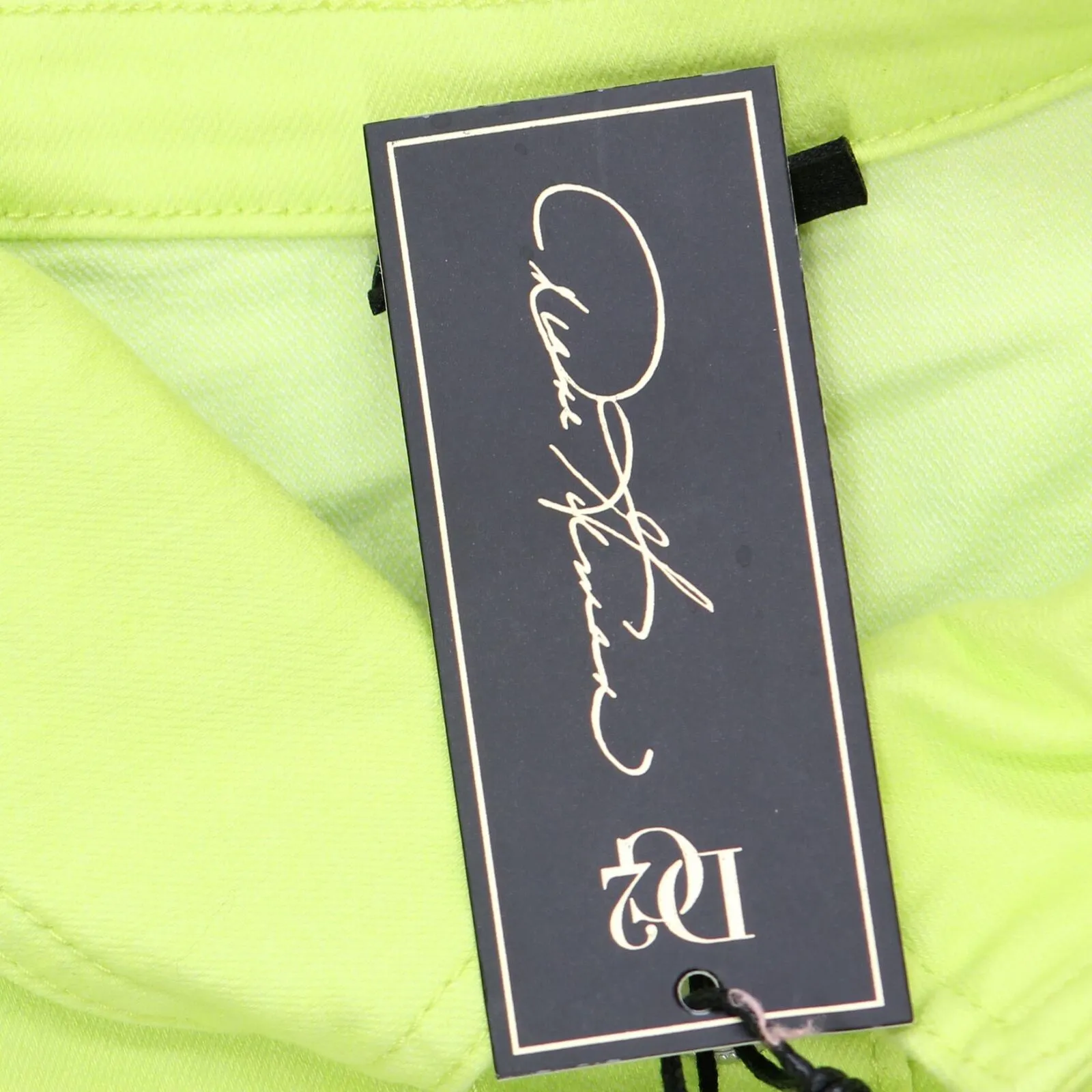 DG2 Womens Neon Denim Trucker Jacket 697854 Neon Green 1X