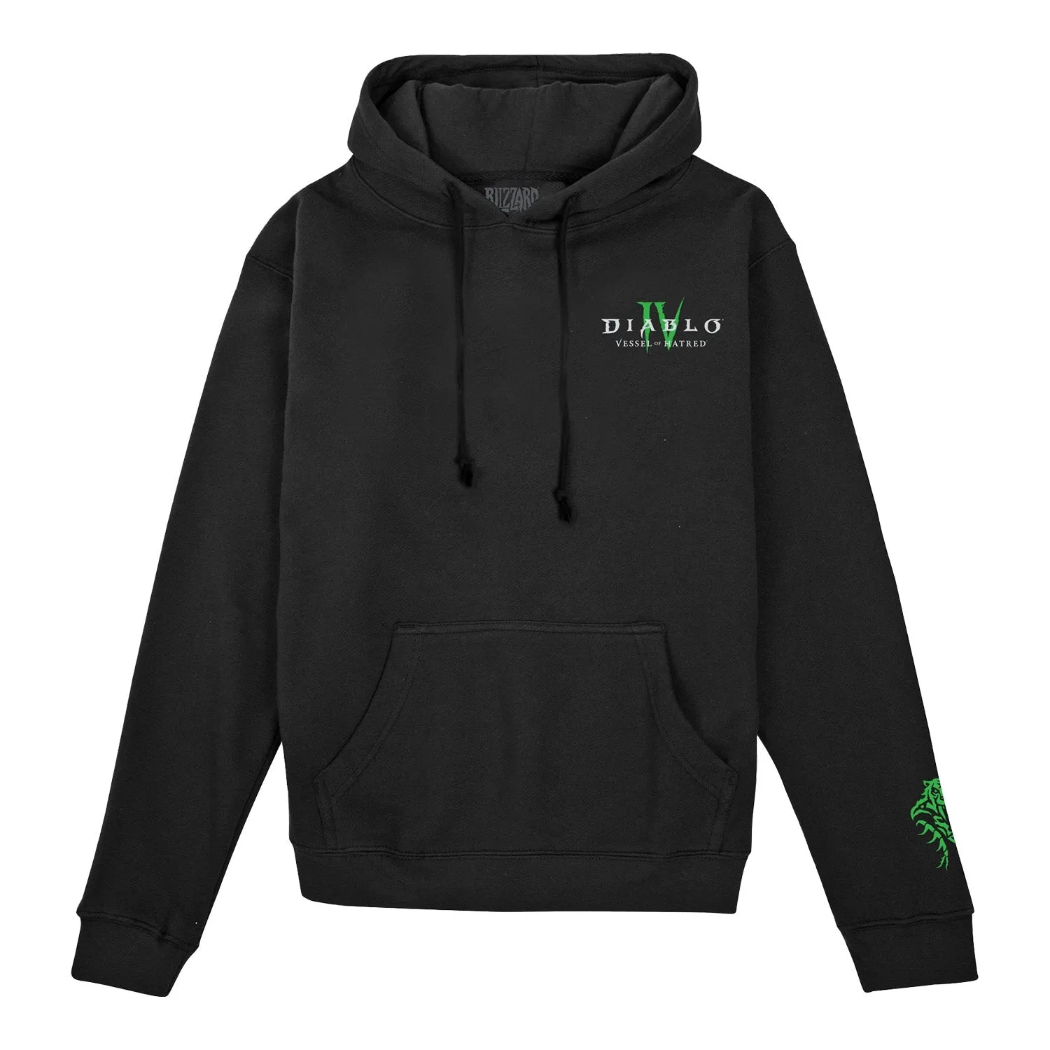 Diablo IV: Vessel of Hatred Glow-in-the-Dark Black Pullover Hoodie