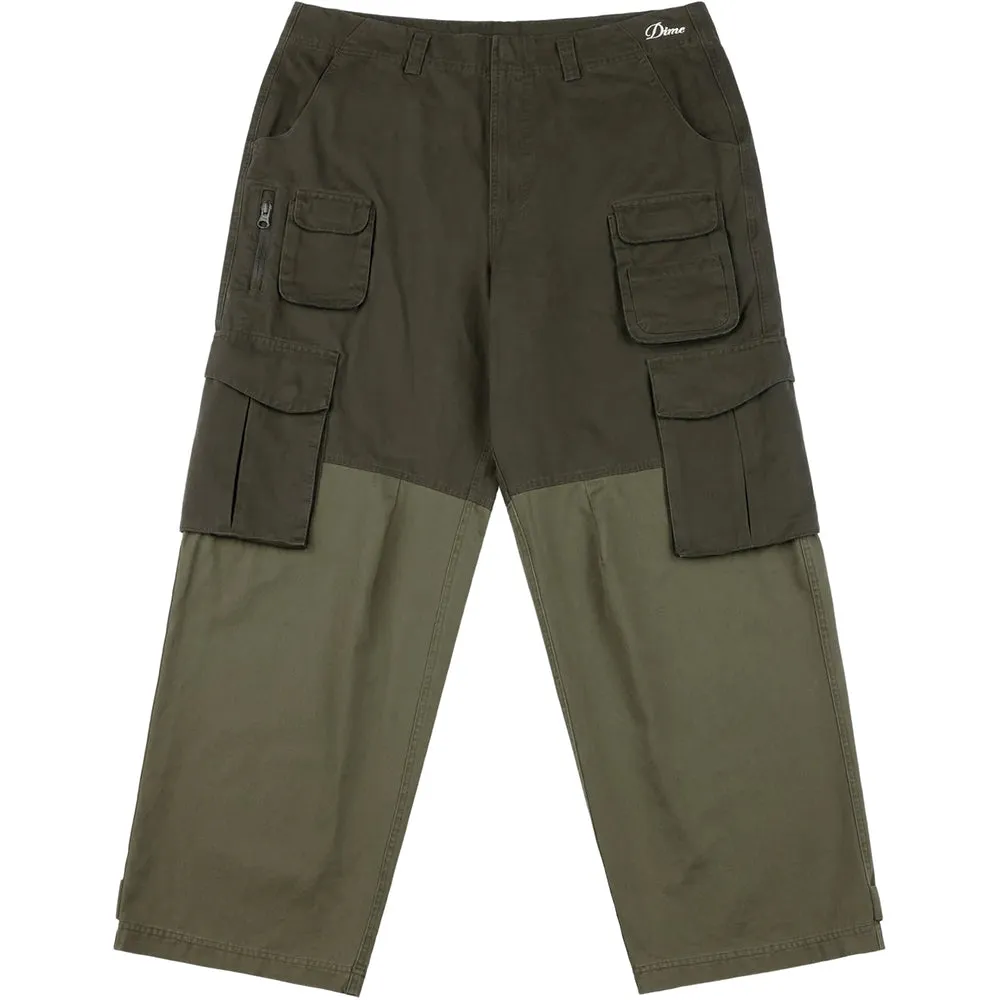 Dime MTL Fishing Cargo Pants Olive