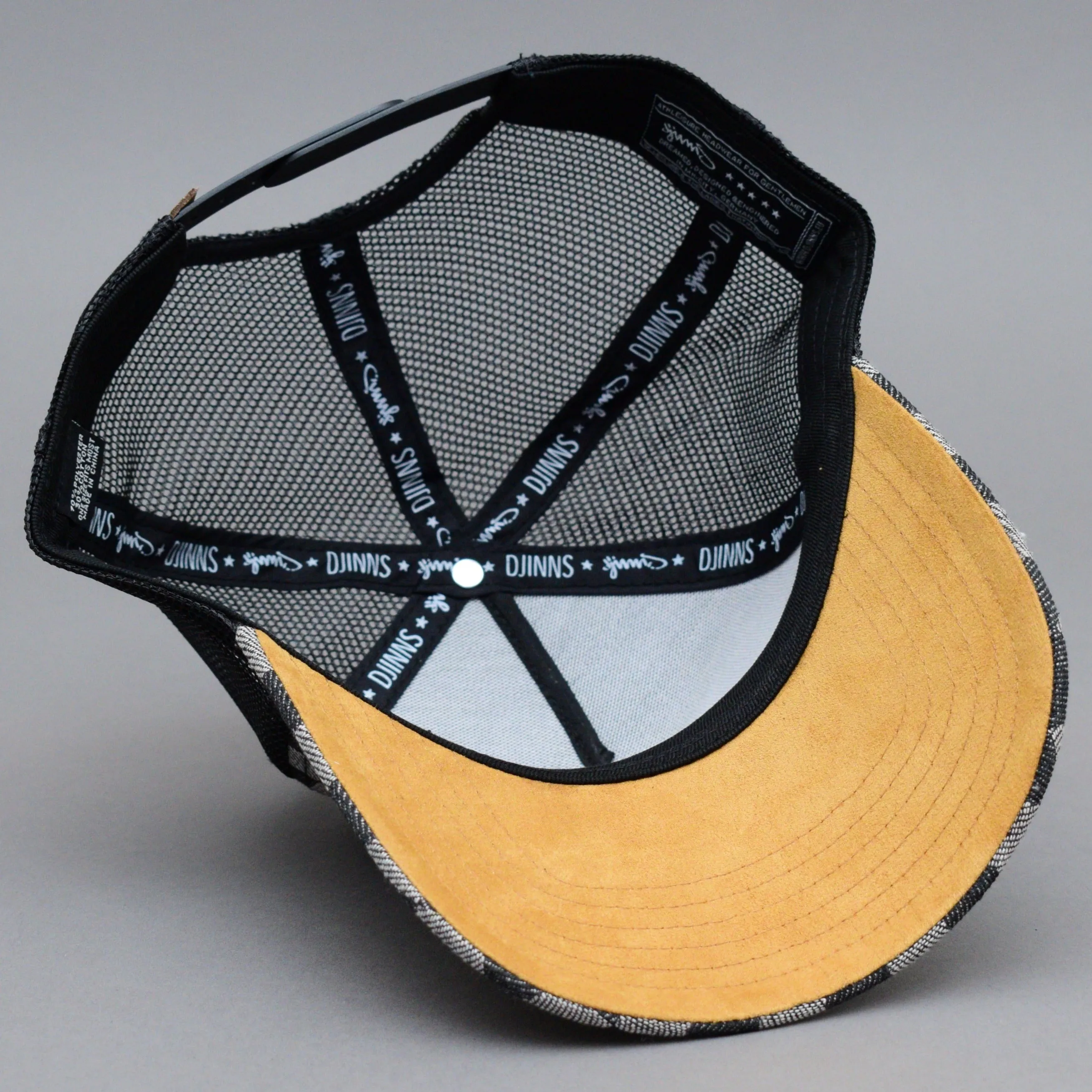 Djinns - HFT Denim Check - Trucker/Snapback - Black