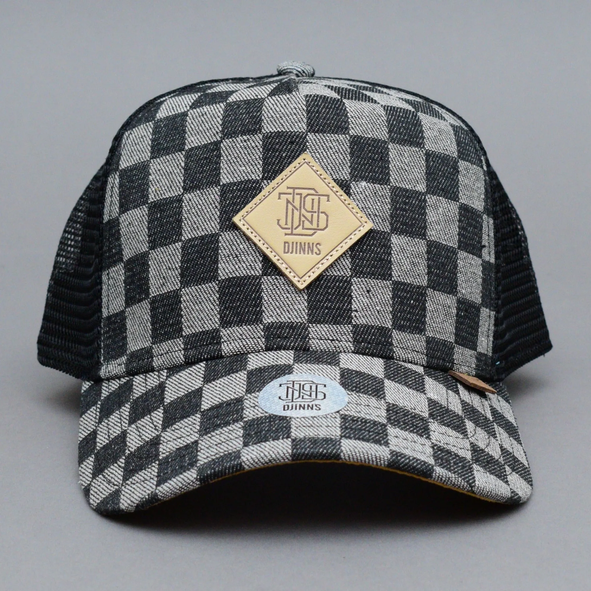 Djinns - HFT Denim Check - Trucker/Snapback - Black