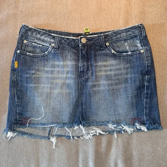Dollhouse Y2K Denim Mini Skirt