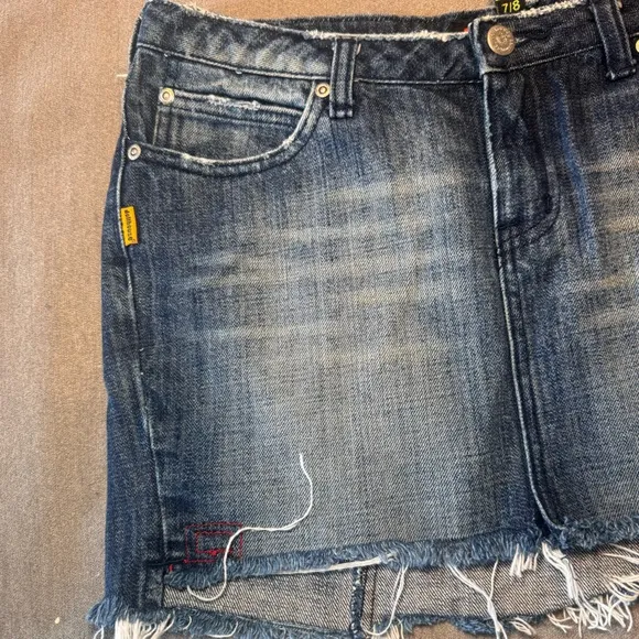 Dollhouse Y2K Denim Mini Skirt