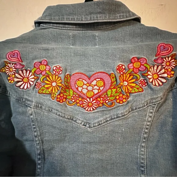 Dolls Kill X Sugar Thrillz Cropped Outta Sight Trucker Jean Jacket