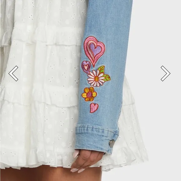 Dolls Kill X Sugar Thrillz Cropped Outta Sight Trucker Jean Jacket