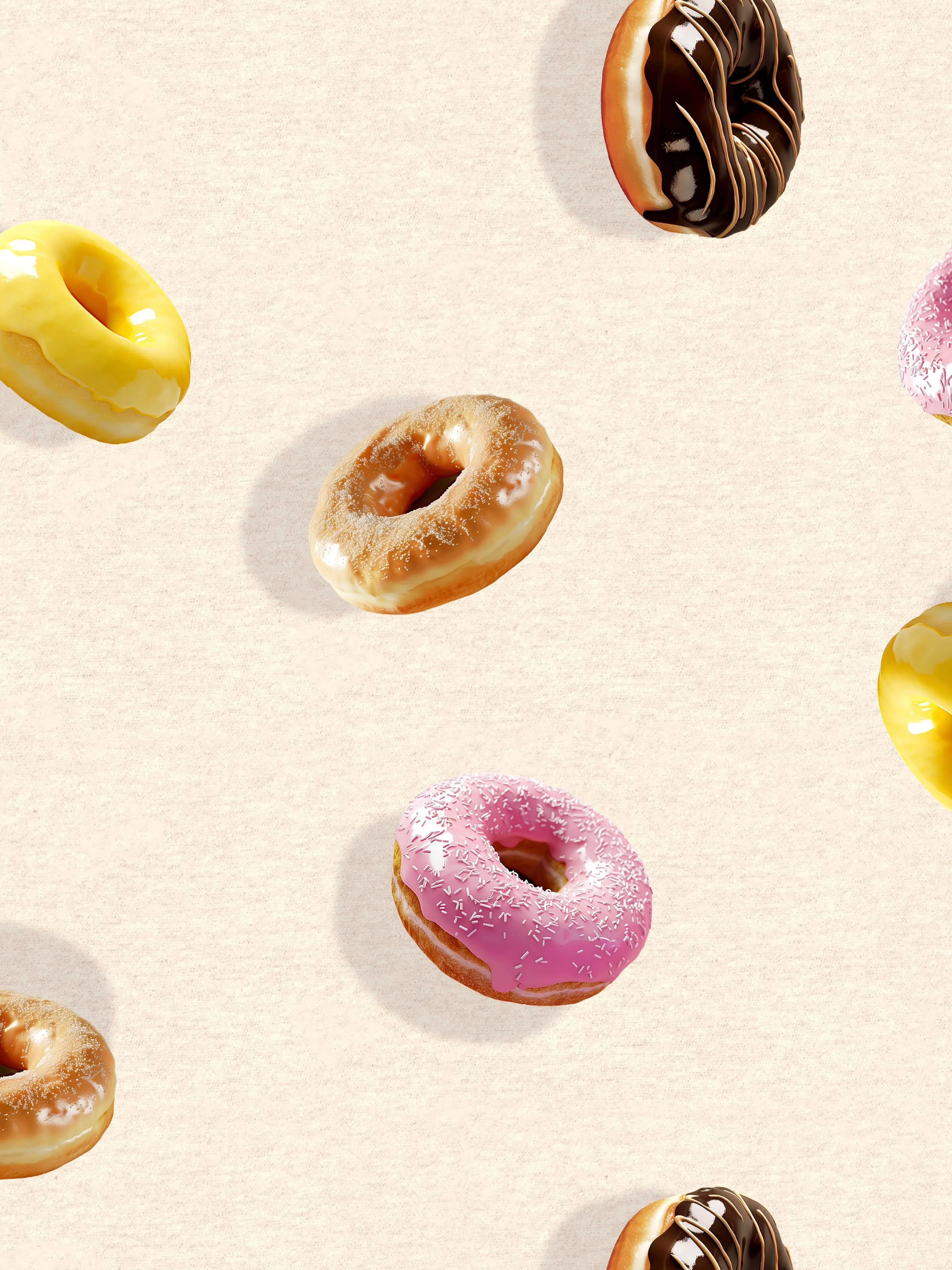 Donuts Cropped T-shirt Dames