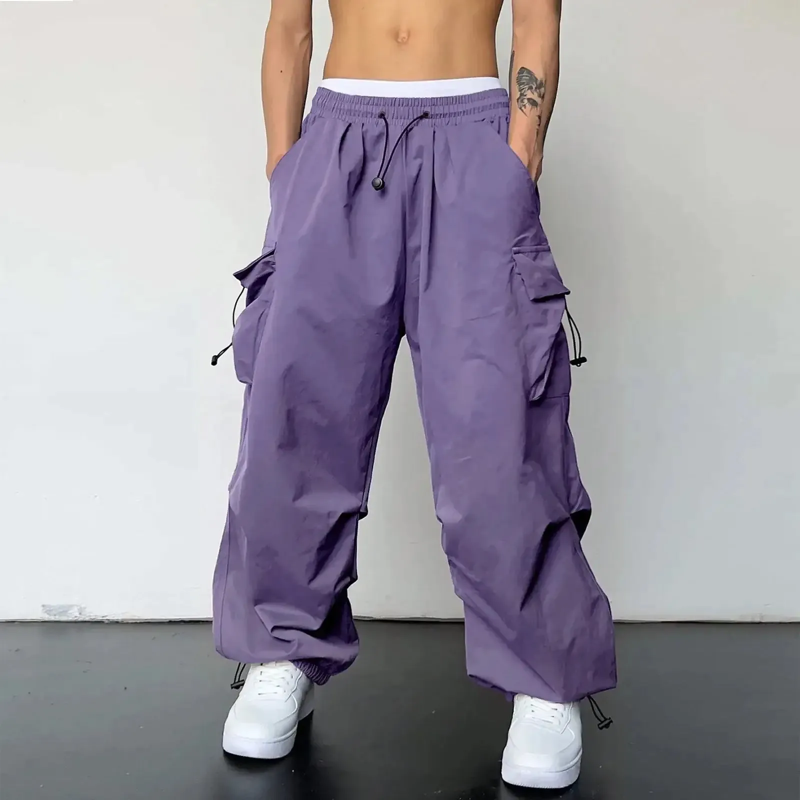 Drawstring Cargo Pants