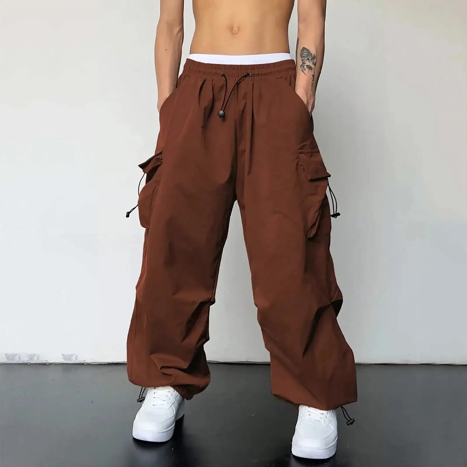 Drawstring Cargo Pants