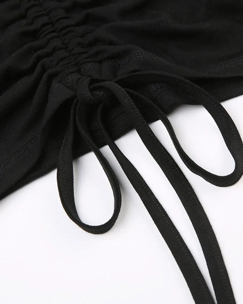 Drayheller High Neck Cropped Top