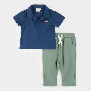 Dress Blues Polo Outfit Set