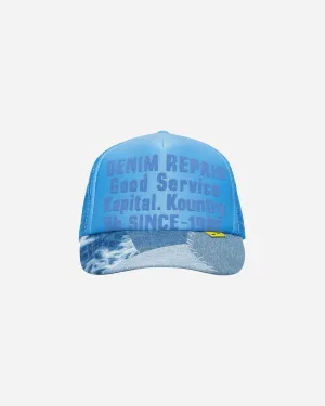 DS! Kapital Denim Repair Patchwork Trucker Mesh Cap