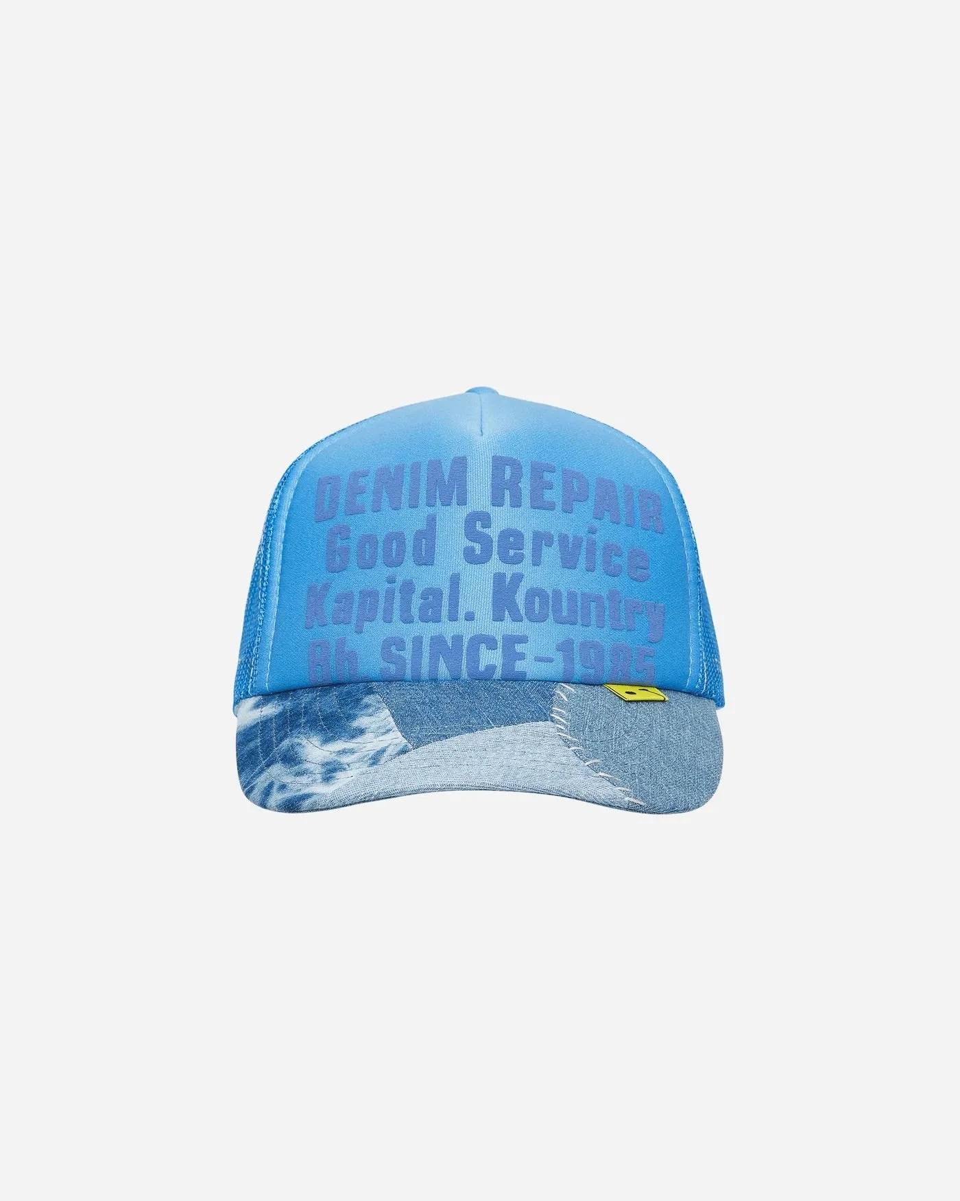 DS! Kapital Denim Repair Patchwork Trucker Mesh Cap