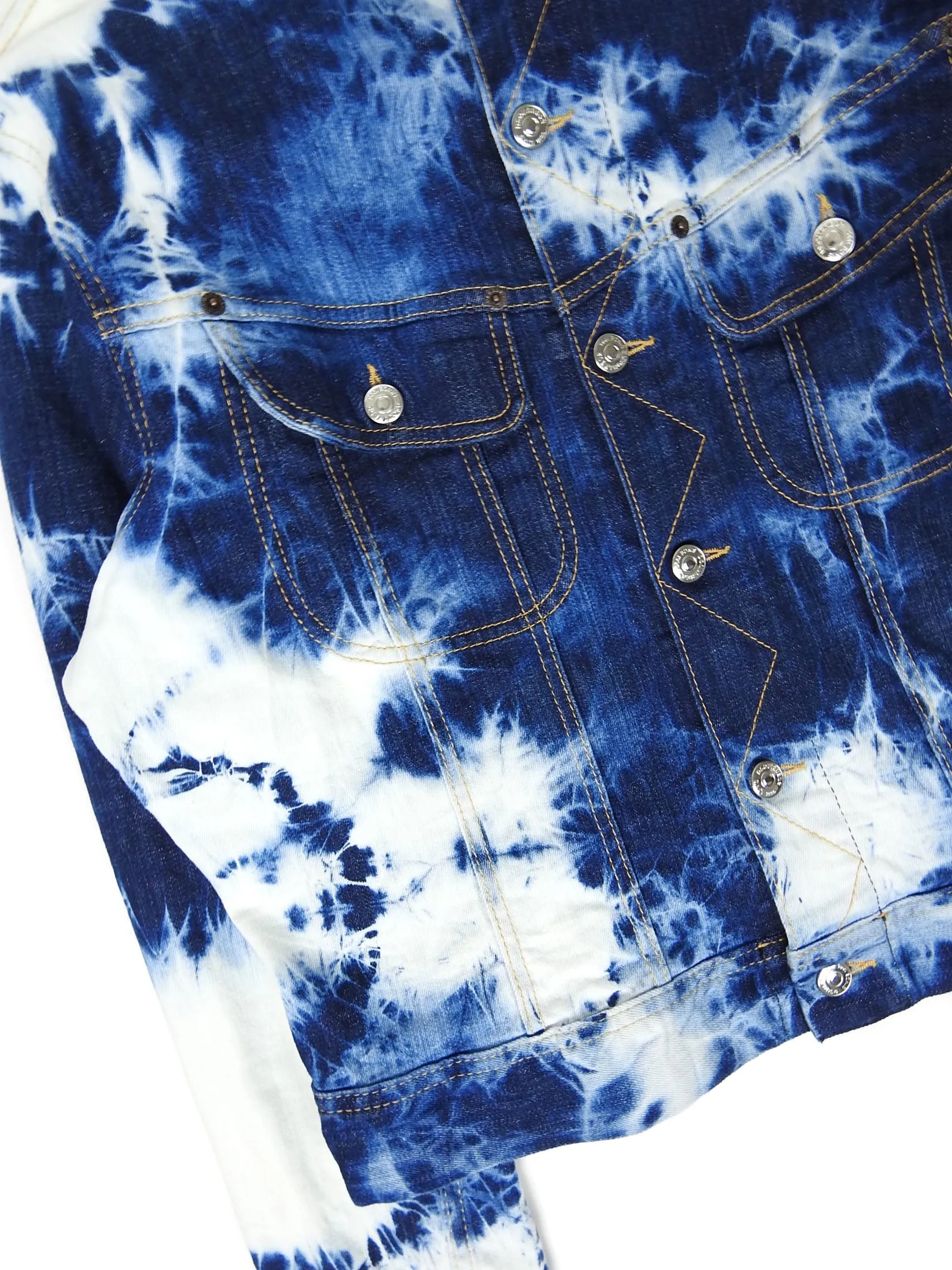 DSquared2 Tye Dye Denim Trucker Size 48