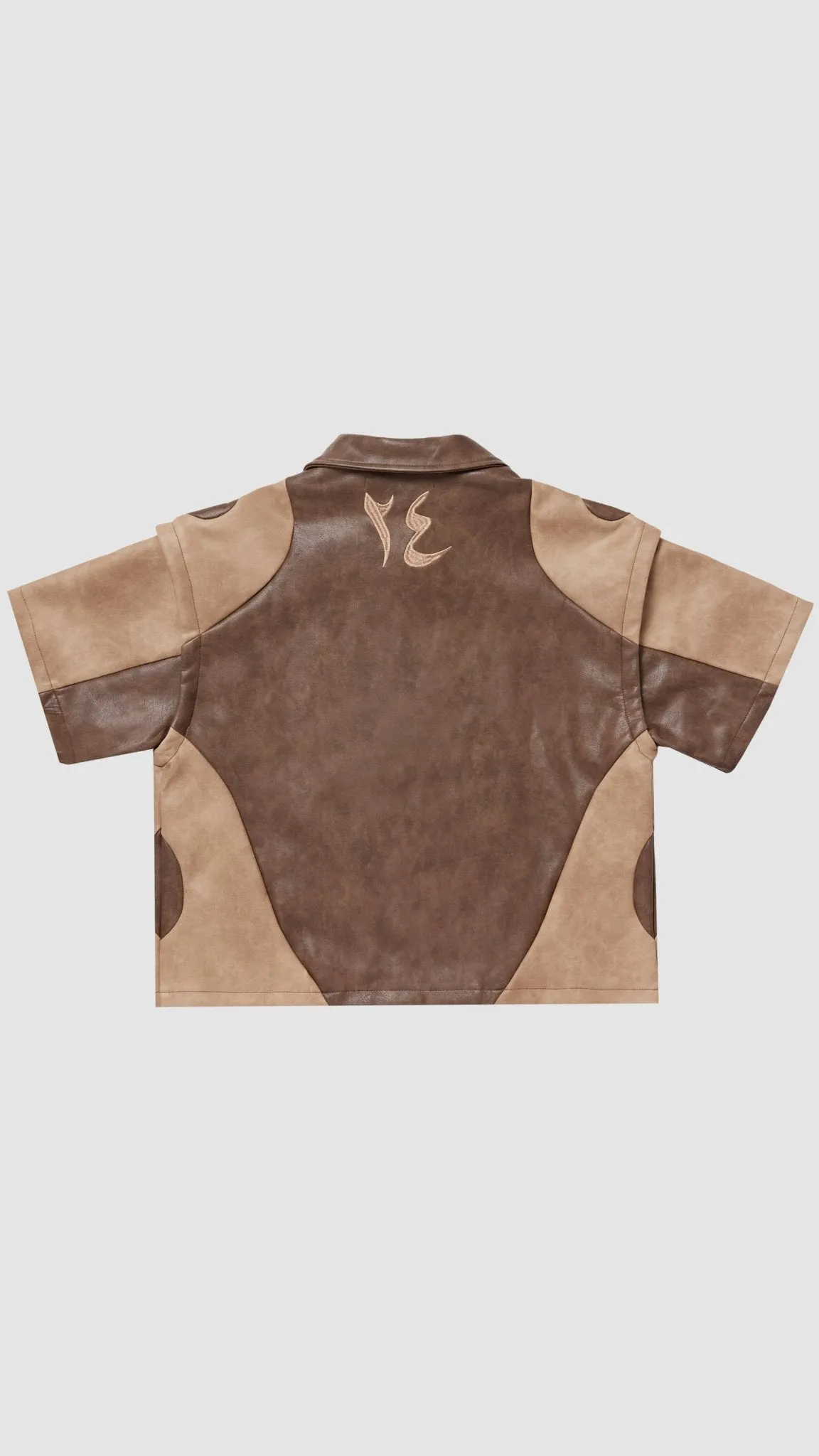 Dual Wear Leather Shirt