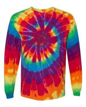 Dyenomite Men's Spiral Long Sleeve Tie-Dye T-Shirt - 240MS