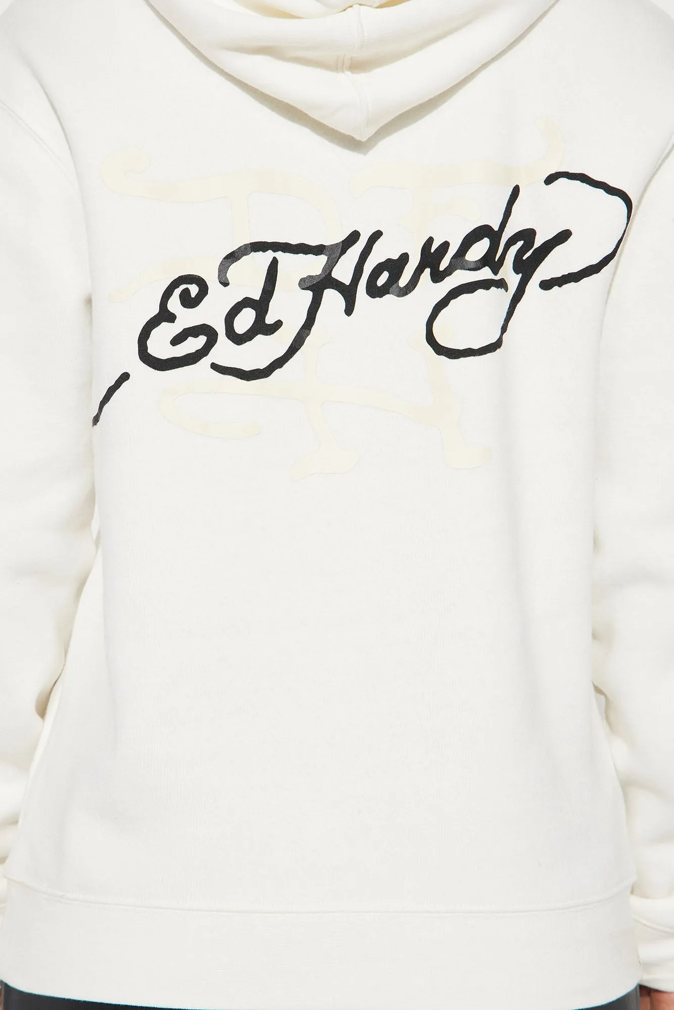 Ed Hardy Dragon Hoodie - Ivory