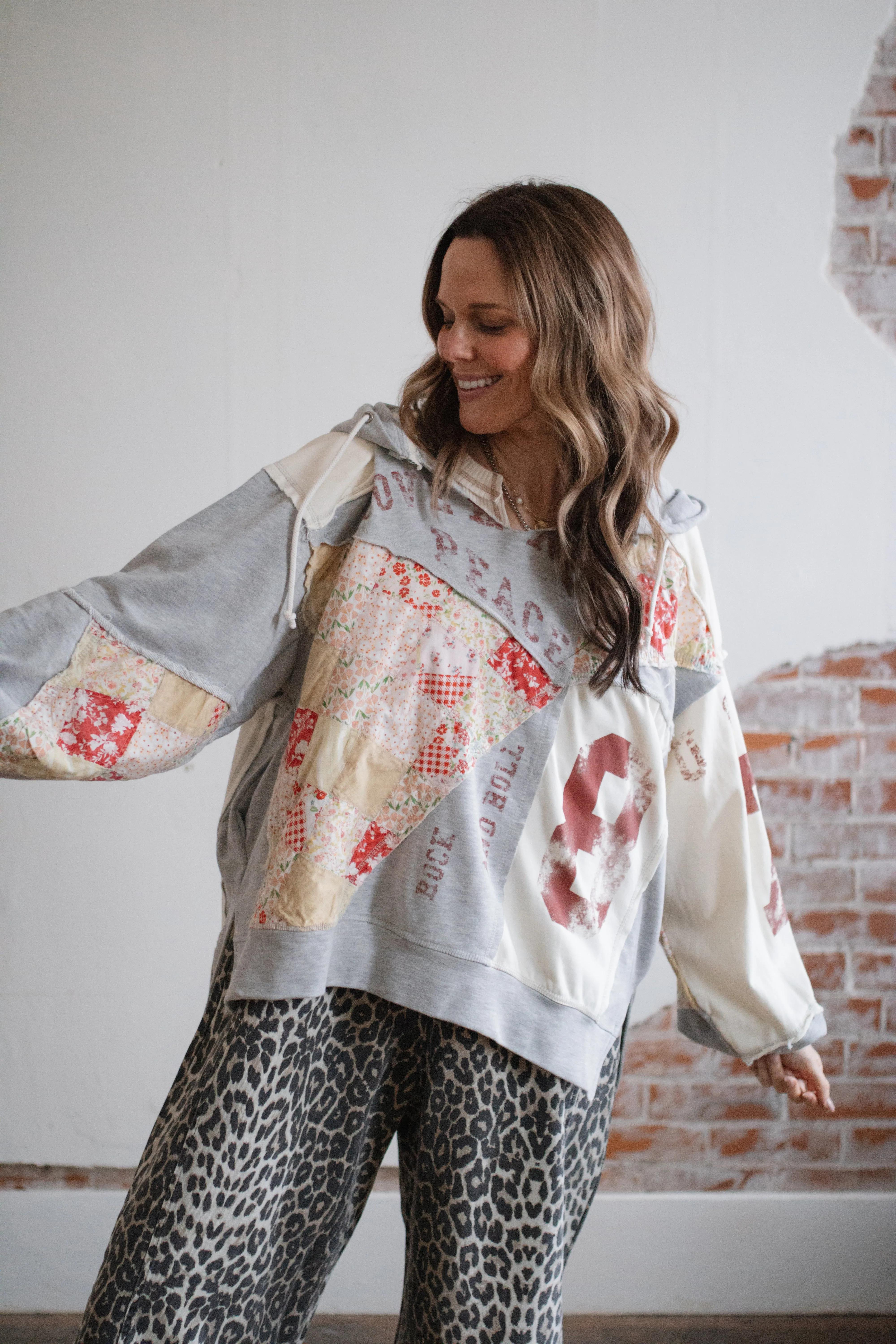 Edie Patchwork Sweatshirt