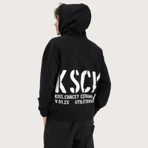 Efficacy Heavy Relaxed Hooded Sweater Jet Black