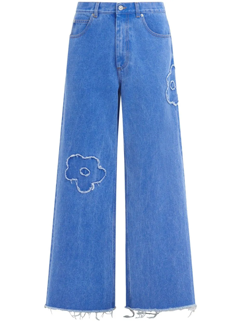 Embroidered denim jeans
