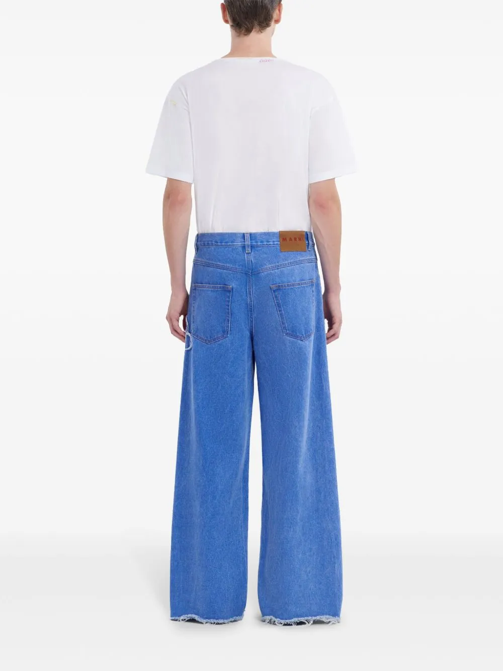 Embroidered denim jeans